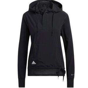 Adidas HEAT.RDY 1/4-Zip Hooded Pullover Size Small, Excellent Like-New Condition